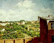 a. jernberg utsikt fran dilsseldorf Spain oil painting artist